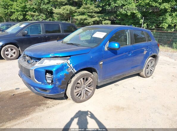JA4AP3AU4LU002117 2020 MITSUBISHI OUTLANDER SPORT Blue წინა მარცხენა ხედი სამი მეოთხედიდან