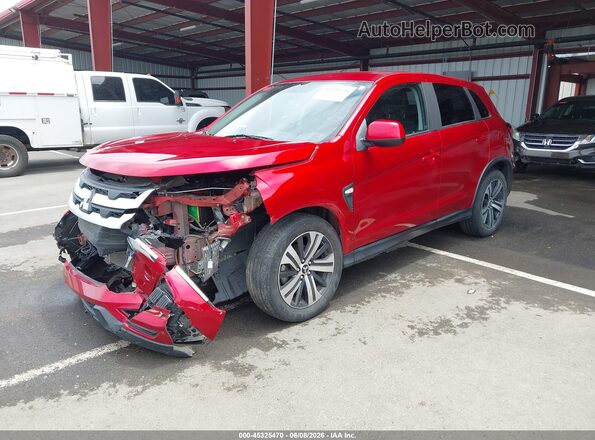 JA4AP3AU4LU012730 2020 MITSUBISHI OUTLANDER SPORT Red Առջևի ձախ երեք քառորդ տեսարան