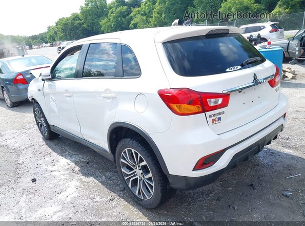 JA4AP3AU6KU008192 2019 MITSUBISHI OUTLANDER SPORT White Trasero izquierdo