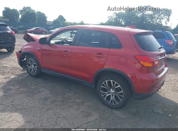 JA4AP3AU6KU032489 2019 MITSUBISHI OUTLANDER SPORT Red Tył lewy