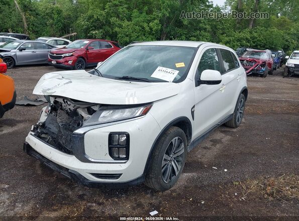 JA4AP3AU6LU014317 2020 MITSUBISHI OUTLANDER SPORT White წინა მარცხენა ხედი სამი მეოთხედიდან