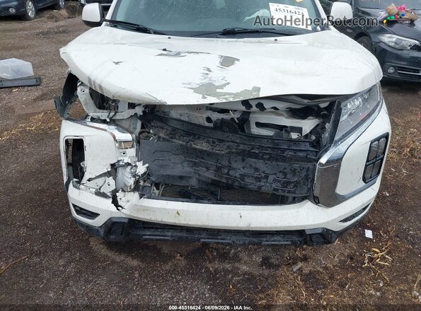 JA4AP3AU6LU014317 2020 MITSUBISHI OUTLANDER SPORT White წინა ხედი