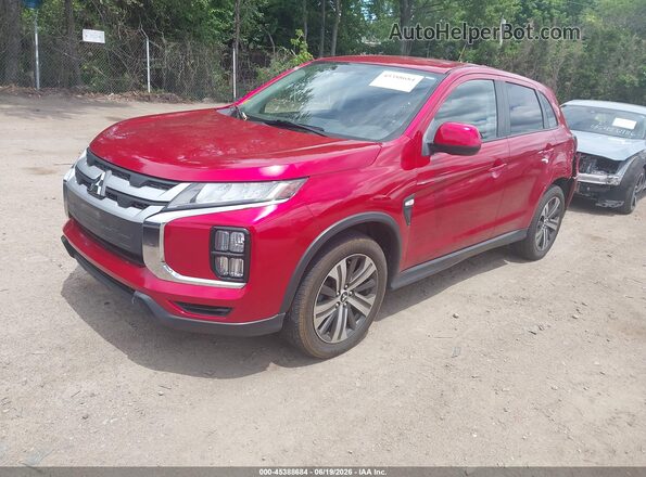JA4AP3AU6LU021560 2020 MITSUBISHI OUTLANDER SPORT Красный Передняя левая четверть