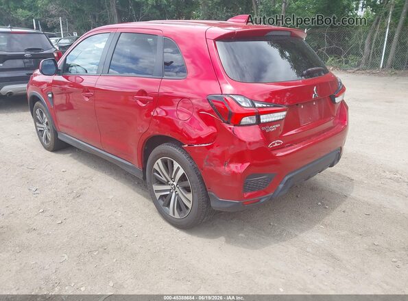 JA4AP3AU6LU021560 2020 MITSUBISHI OUTLANDER SPORT Красный Задняя левая четверть