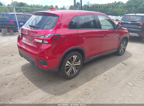 JA4AP3AU6LU021560 2020 MITSUBISHI OUTLANDER SPORT Красный Задняя правая четверть