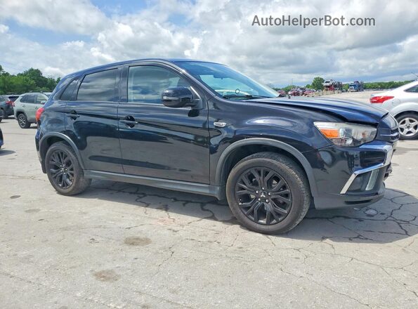 JA4AP3AUXJU015029 2018 MITSUBISHI OUTLANDER Черный Передняя правая четверть