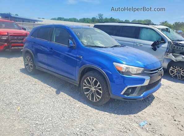 JA4AP3AW0JU000282 2018 MITSUBISHI OUTLANDER Blue Передня права чверть