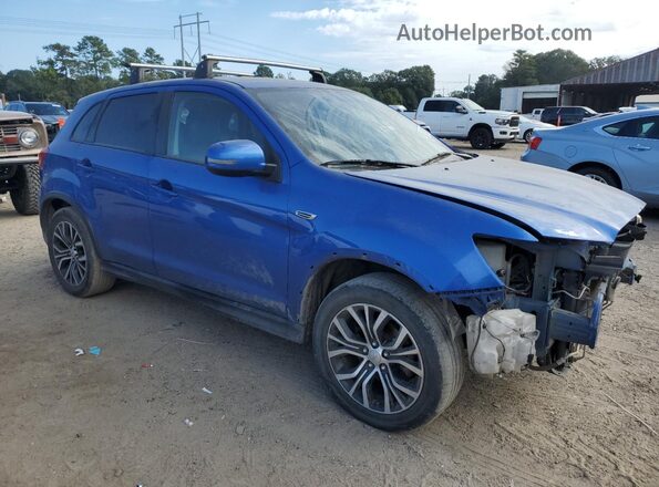 JA4AP3AW5JZ028517 2018 MITSUBISHI OUTLANDER Синий Передняя правая четверть