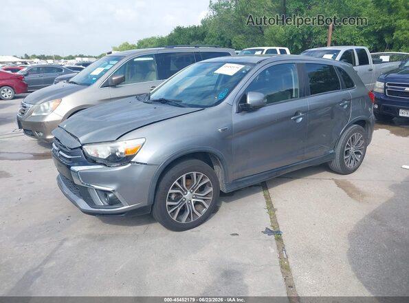 JA4AP3AW6JU000500 2018 MITSUBISHI OUTLANDER SPORT Gray Առջևի ձախ երեք քառորդ տեսարան