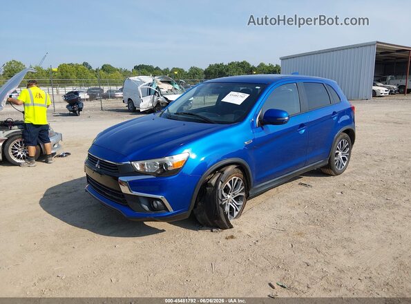JA4AP3AW9HZ048053 2017 MITSUBISHI OUTLANDER SPORT Синий Передняя левая четверть