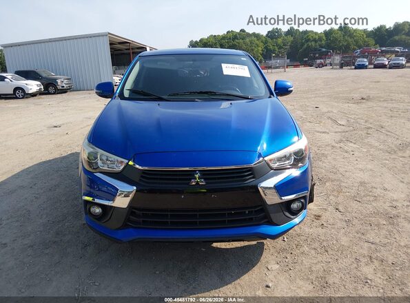 JA4AP3AW9HZ048053 2017 MITSUBISHI OUTLANDER SPORT Синий Вид задней части салона