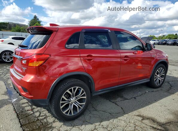 JA4AP3AW9JZ008741 2018 MITSUBISHI OUTLANDER Red უკანა მარჯვენა