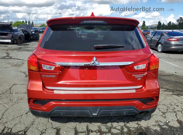 JA4AP3AW9JZ008741 2018 MITSUBISHI OUTLANDER Red უკანა ხედი