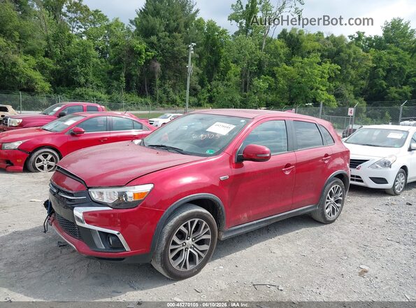 JA4AP4AU2KU003450 2019 MITSUBISHI OUTLANDER SPORT Red Առջևի ձախ երեք քառորդ տեսարան