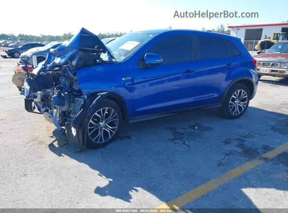 JA4AP4AU2KU021012 2019 MITSUBISHI OUTLANDER SPORT Синий Передняя левая четверть