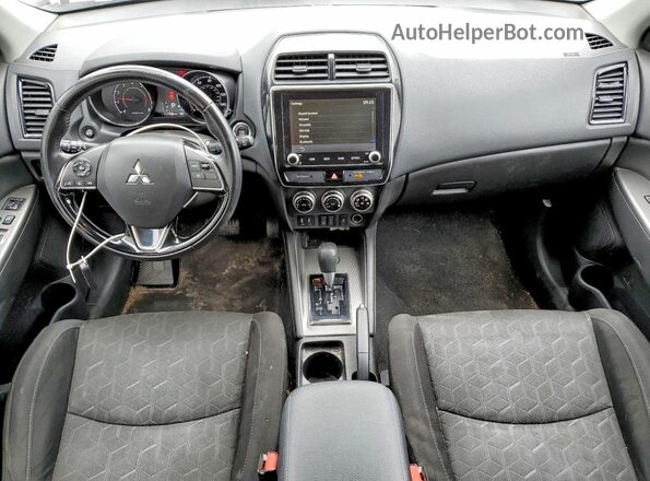 JA4AP4AU4LU028383 2020 MITSUBISHI OUTLANDER Black Առջևի վահանակի տեսք