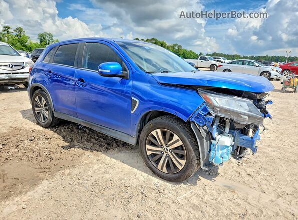 JA4AP4AU6LU006465 2020 MITSUBISHI OUTLANDER Blue Przód prawy