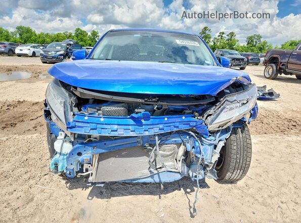 JA4AP4AU6LU006465 2020 MITSUBISHI OUTLANDER Blue Widok z przodu