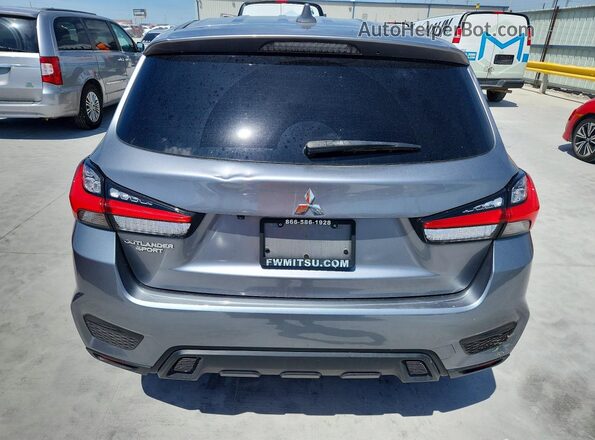 JA4APUAU3NU013361 2022 MITSUBISHI OUTLANDER Gray უკანა ხედი