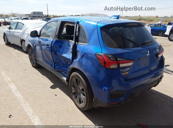 JA4APUAU3NU014574 2022 MITSUBISHI OUTLANDER SPORT Blue Rear left