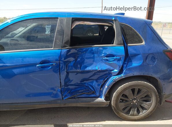 JA4APUAU3NU014574 2022 MITSUBISHI OUTLANDER SPORT Blue Front view