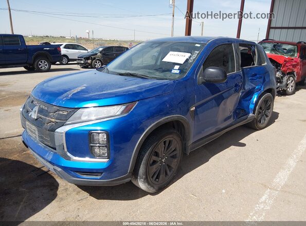 JA4APUAU3NU014574 2022 MITSUBISHI OUTLANDER SPORT Blue Front left