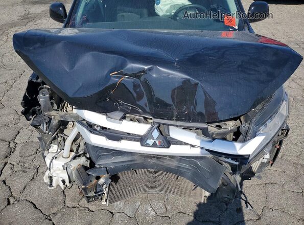 JA4APUAU4MU016896 2021 MITSUBISHI OUTLANDER Black Vista del compartimento del motor