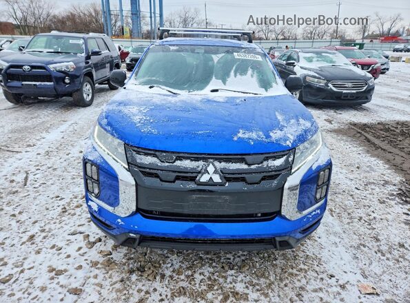 JA4APUAU8NU016689 2022 MITSUBISHI OUTLANDER Синий Вид спереди