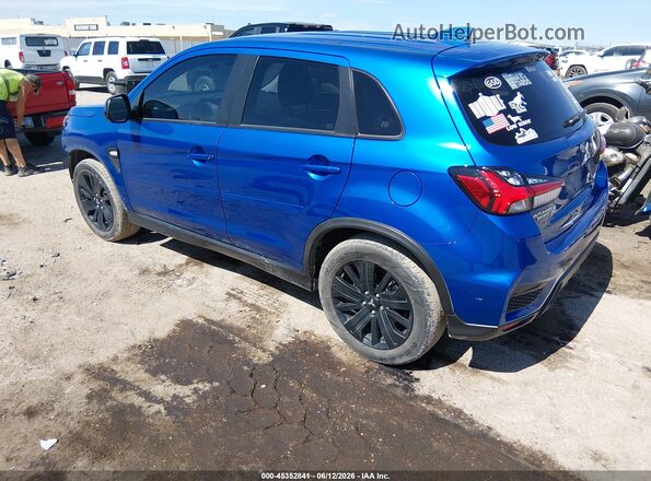 JA4APUAU9MU008437 2021 MITSUBISHI OUTLANDER SPORT Blue Trasero izquierdo