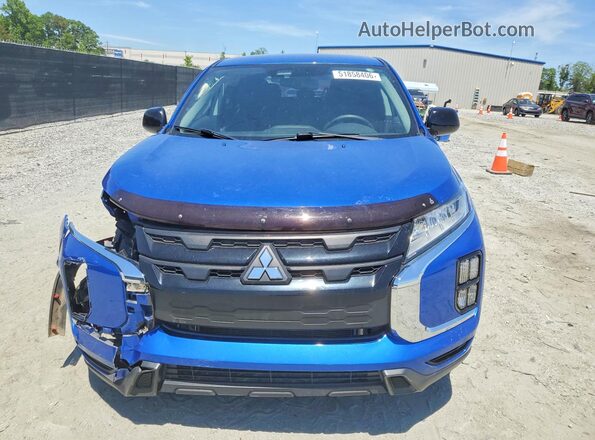 JA4APUAUXMU022332 2021 MITSUBISHI OUTLANDER Blue Vista frontal