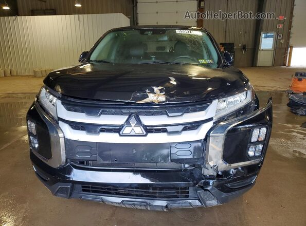 JA4APVAU2NU000381 2022 MITSUBISHI OUTLANDER Black Вид спереду