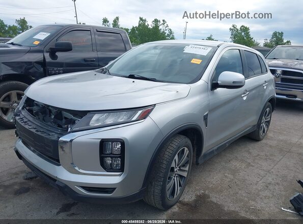 JA4APVAU7MU015232 2021 MITSUBISHI OUTLANDER SPORT Silver წინა მარცხენა ხედი სამი მეოთხედიდან
