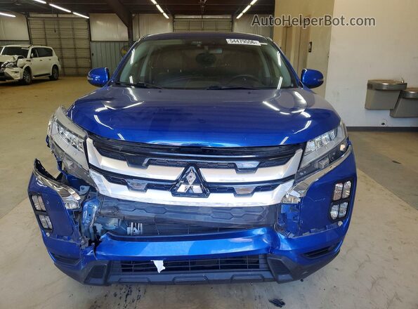 JA4APVAUXNU000208 2022 MITSUBISHI OUTLANDER Blue Դիմացի տեսք