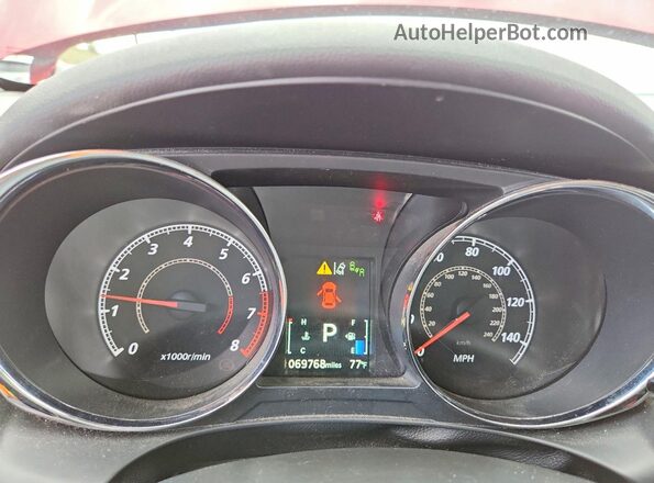 JA4AR3AU4LU020403 2020 MITSUBISHI OUTLANDER Красный Вид щитка приборов