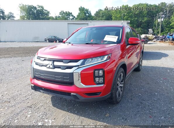 JA4AR3AU6LU019446 2020 MITSUBISHI OUTLANDER SPORT Red Առջևի ձախ երեք քառորդ տեսարան