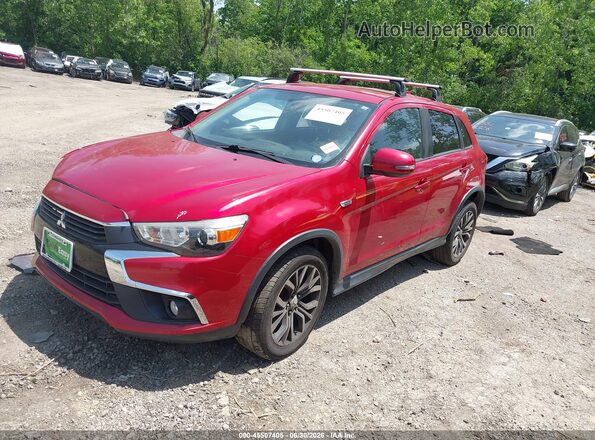 JA4AR3AW6HZ039272 2017 MITSUBISHI OUTLANDER SPORT Red Առջևի ձախ երեք քառորդ տեսարան