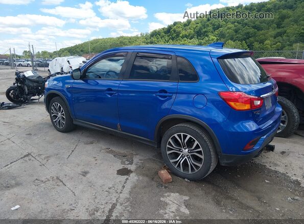 JA4AR3AW9JU014501 2018 MITSUBISHI OUTLANDER SPORT Blue Tył lewy