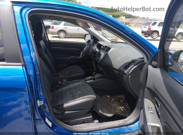 JA4AR3AW9JU014501 2018 MITSUBISHI OUTLANDER SPORT Blue Widok wnętrza z przodu