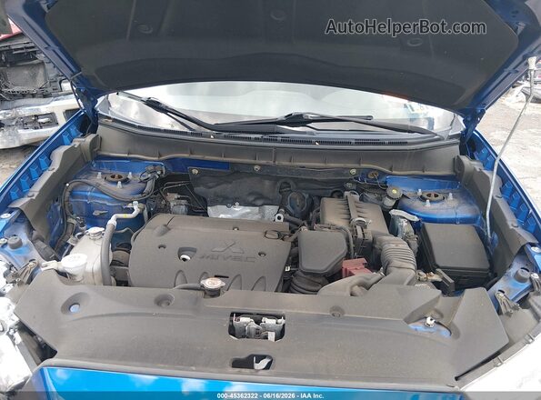 JA4AR3AW9JU014501 2018 MITSUBISHI OUTLANDER SPORT Blue Widok z tyłu