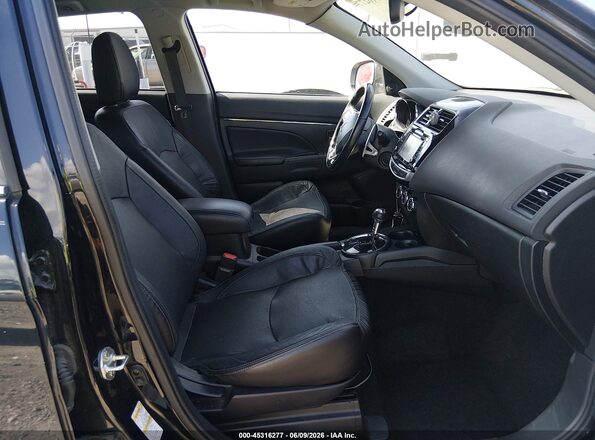 JA4AR4AW6HZ018685 2017 MITSUBISHI OUTLANDER SPORT Black Widok wnętrza z przodu