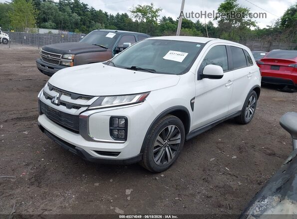 JA4ARUAU5MU030266 2021 MITSUBISHI OUTLANDER SPORT White Առջևի ձախ երեք քառորդ տեսարան