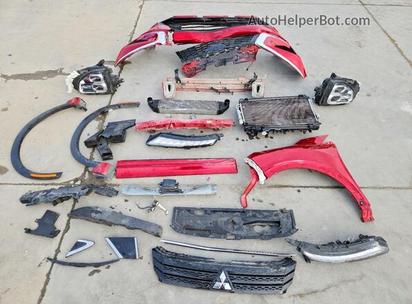 JA4ATWAAXRZ038652 2024 MITSUBISHI ECLIPSE Red Widok naklejki z numerem VIN