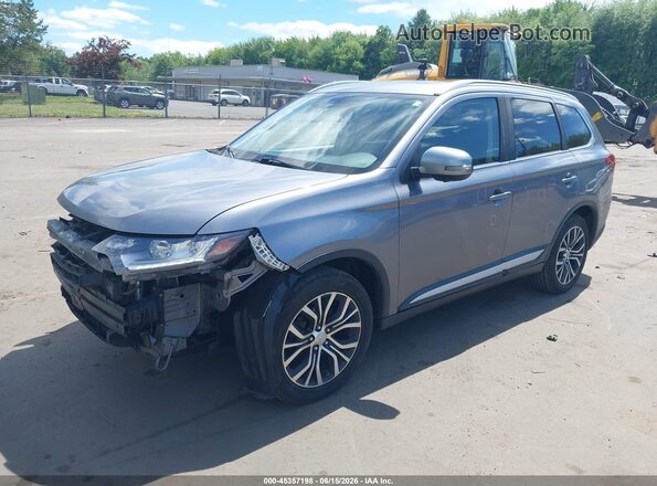 JA4AZ3A33JJ004568 2018 MITSUBISHI OUTLANDER Gray წინა მარცხენა ხედი სამი მეოთხედიდან