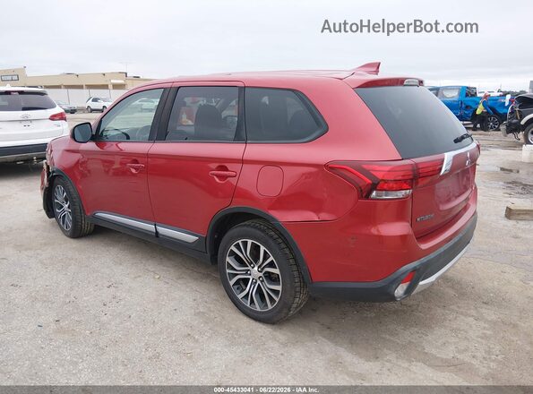 JA4AZ3A33JZ007147 2018 MITSUBISHI OUTLANDER Красный Задняя левая четверть