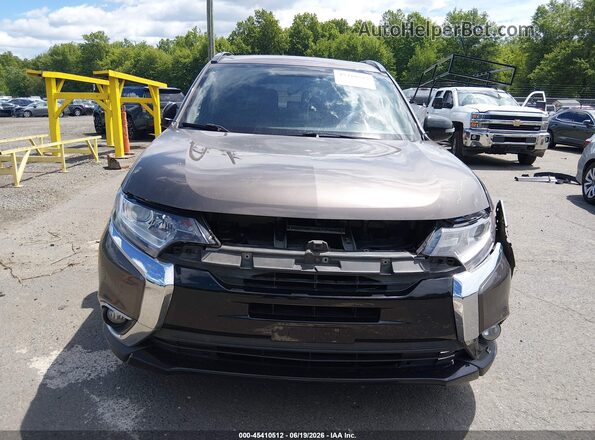 JA4AZ3A35JZ068984 2018 MITSUBISHI OUTLANDER Brown Widok zestawu wskaźników