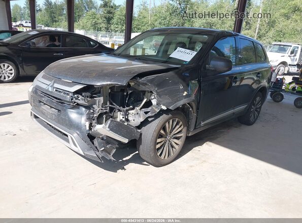 JA4AZ3A36LZ026150 2020 MITSUBISHI OUTLANDER Black წინა მარცხენა ხედი სამი მეოთხედიდან
