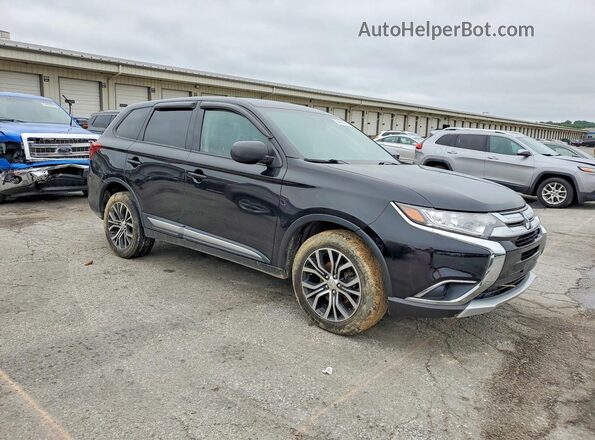 JA4AZ3A39JJ005076 2018 MITSUBISHI OUTLANDER Black Przód prawy