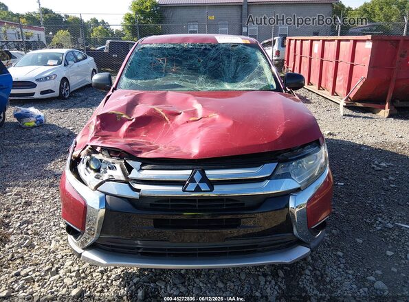 JA4AZ3A39JZ056935 2018 MITSUBISHI OUTLANDER Red ხელსაწყოთა პანელის ხედი
