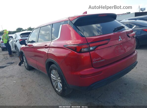 JA4J3TA89NZ032704 2022 MITSUBISHI OUTLANDER Maroon Trasero izquierdo