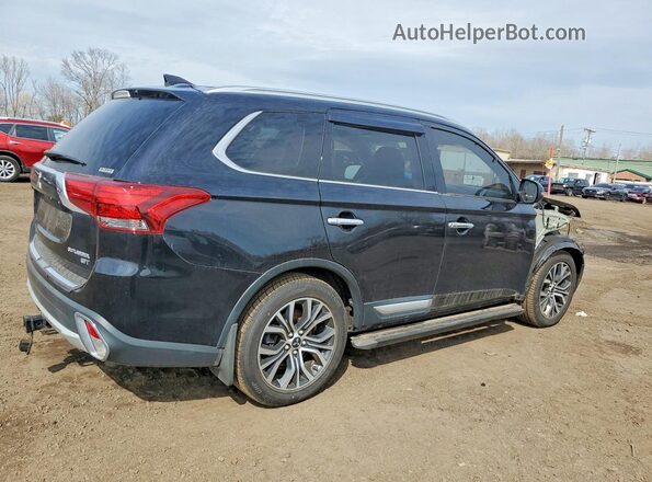 JA4JZ4AX3JZ053604 2018 MITSUBISHI OUTLANDER Черный Задняя правая четверть